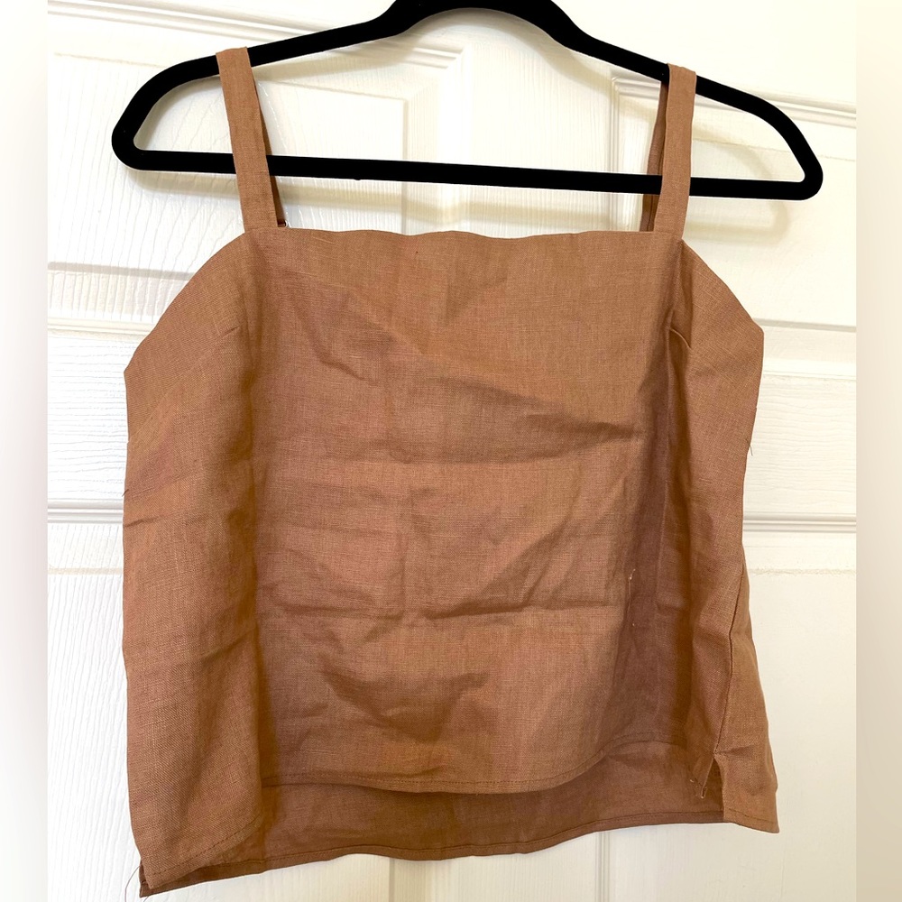 Petal + Pup Mauve Linen Top